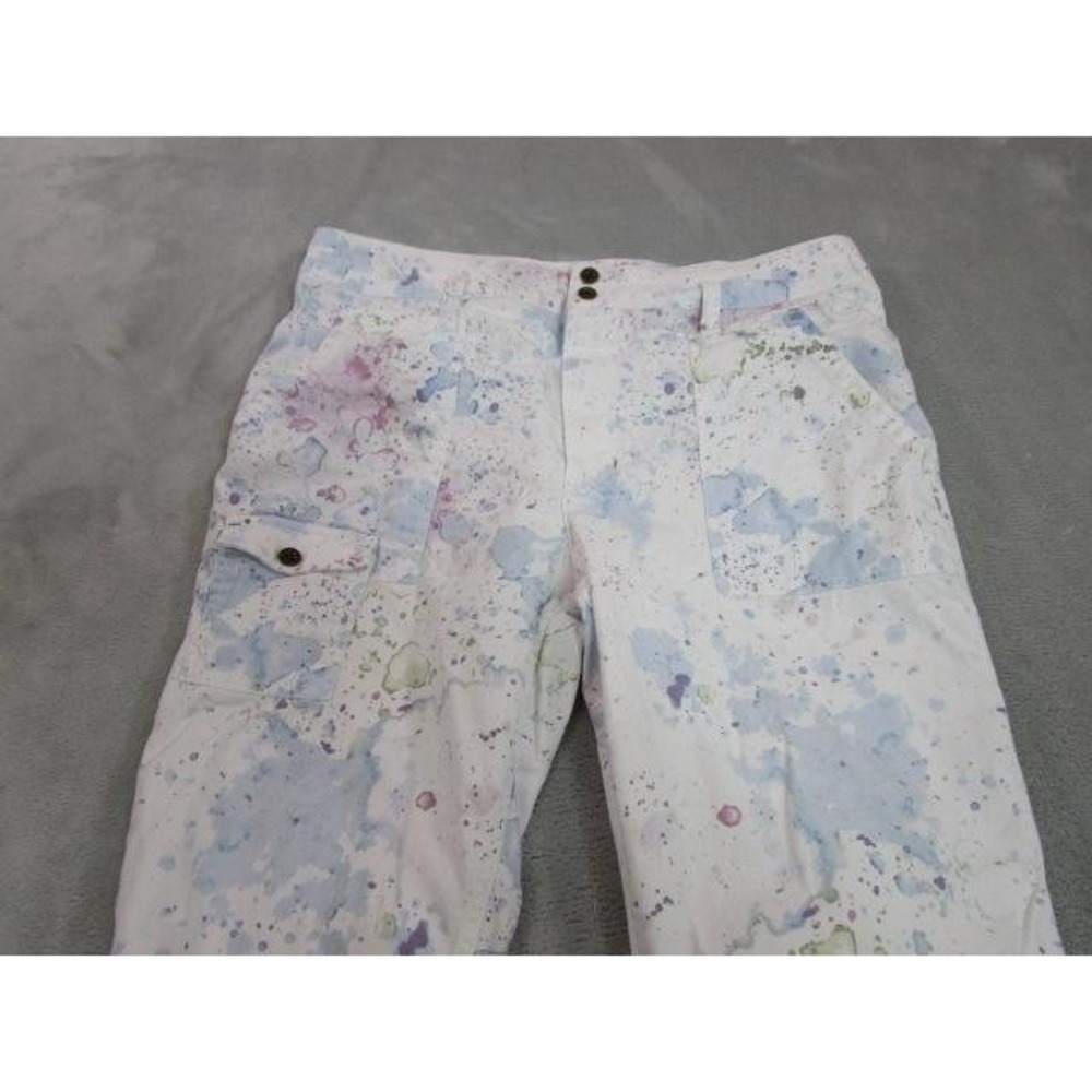 By Anthropologie Pants Womens 32 Multicolor Cargo Twill The Wanderer Pockets - Picture 2 of 10